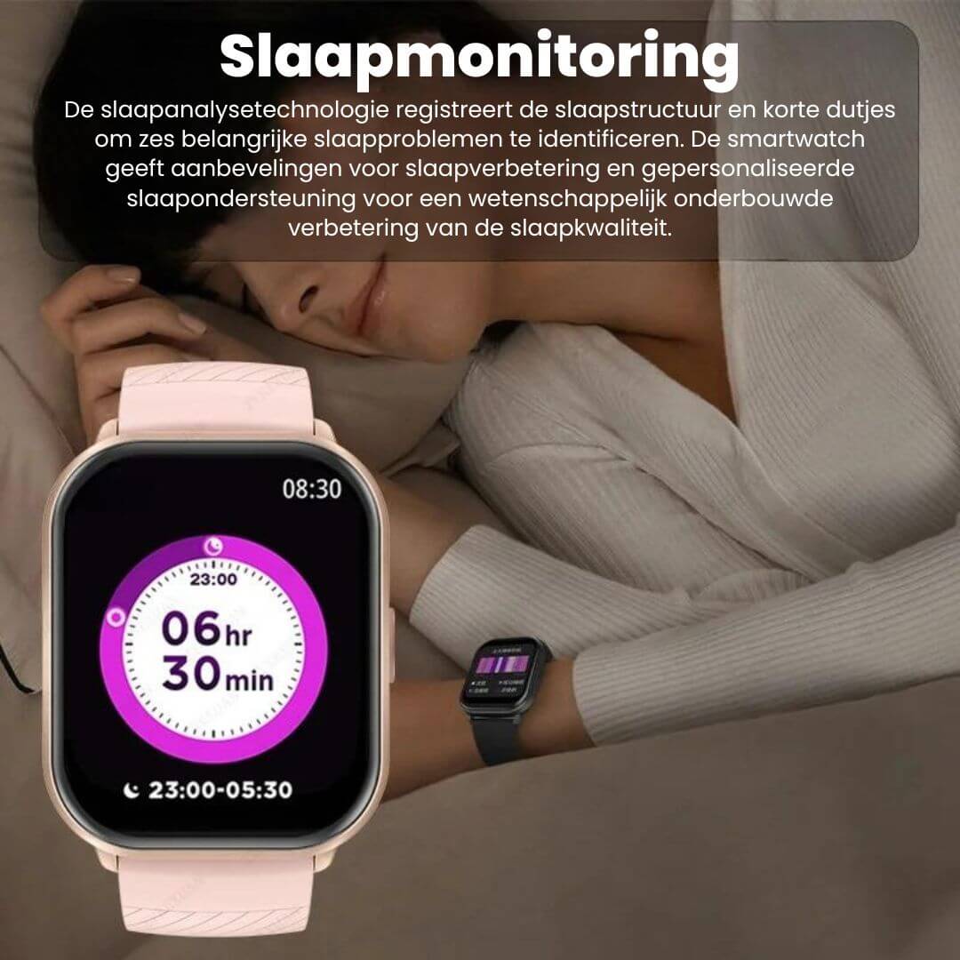 Fitpro Ultra Smartwatch voor iOS/Android-telefoons met real-time hartslagmeter, bloeddruk- en zuurstofmonitor