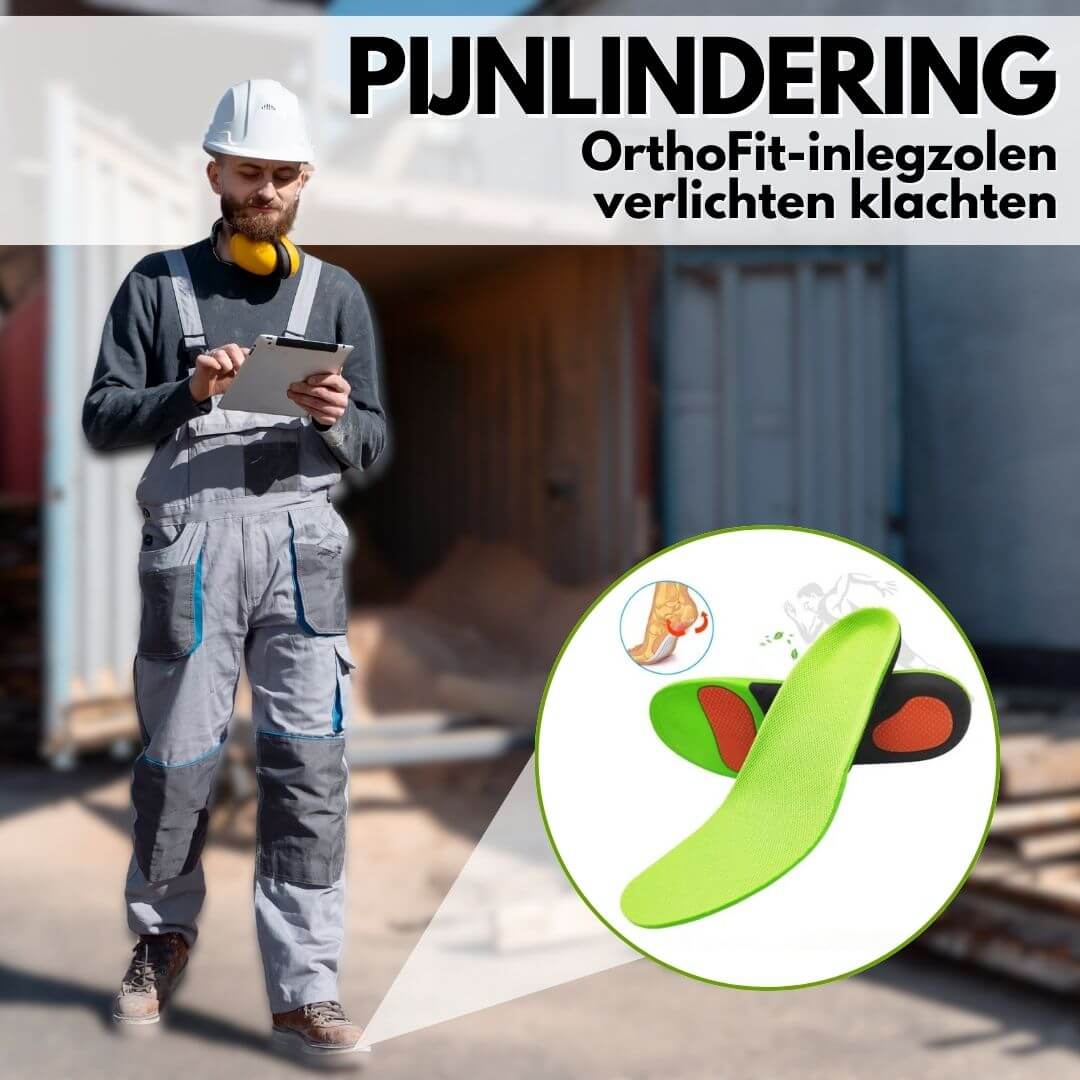 Orthofit - Orthopedische en Pijnverlichtende Inlegzolen, Gemaakt Voor Alle Schoenen (2 stuks voor beide voeten)