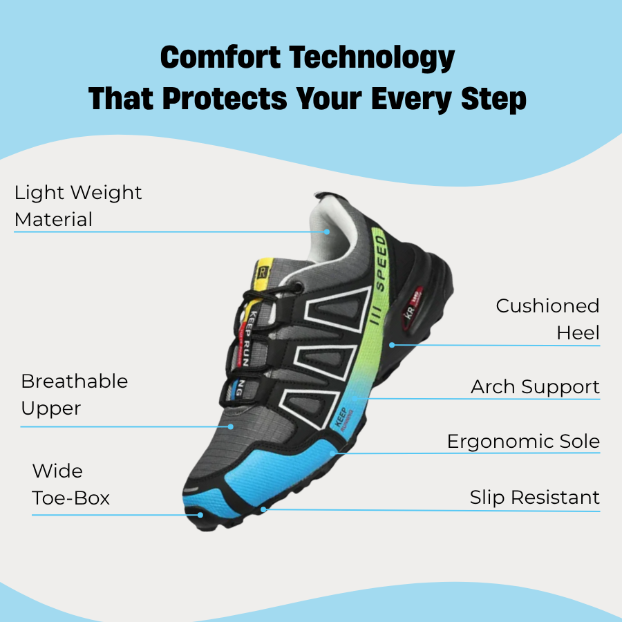 AirTrek - Orthopedische Wandelschoenen voor Hiking & Outdoor, Ademend & Lichtgewicht Comfort
