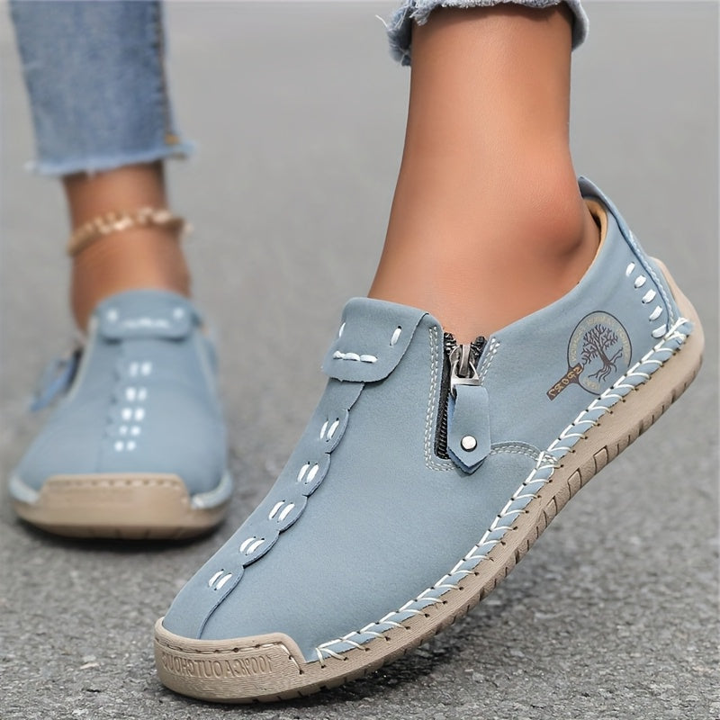 Elira™ – Comfort Sneakers met Rits & Flexibele Rubberzool