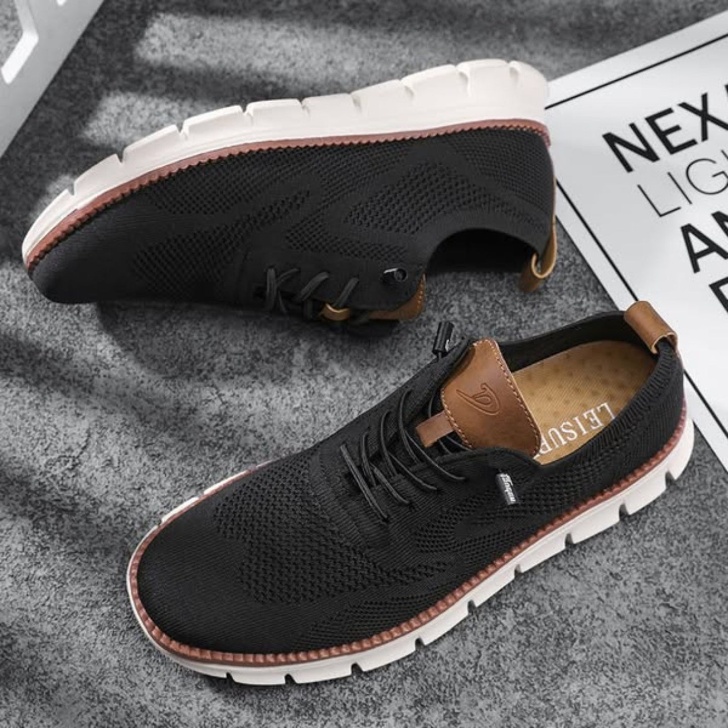 DailyAir Lichtgewicht Ademend Herenschoenen – Dagelijks comfort met Antislipzool en Kleuraccenten