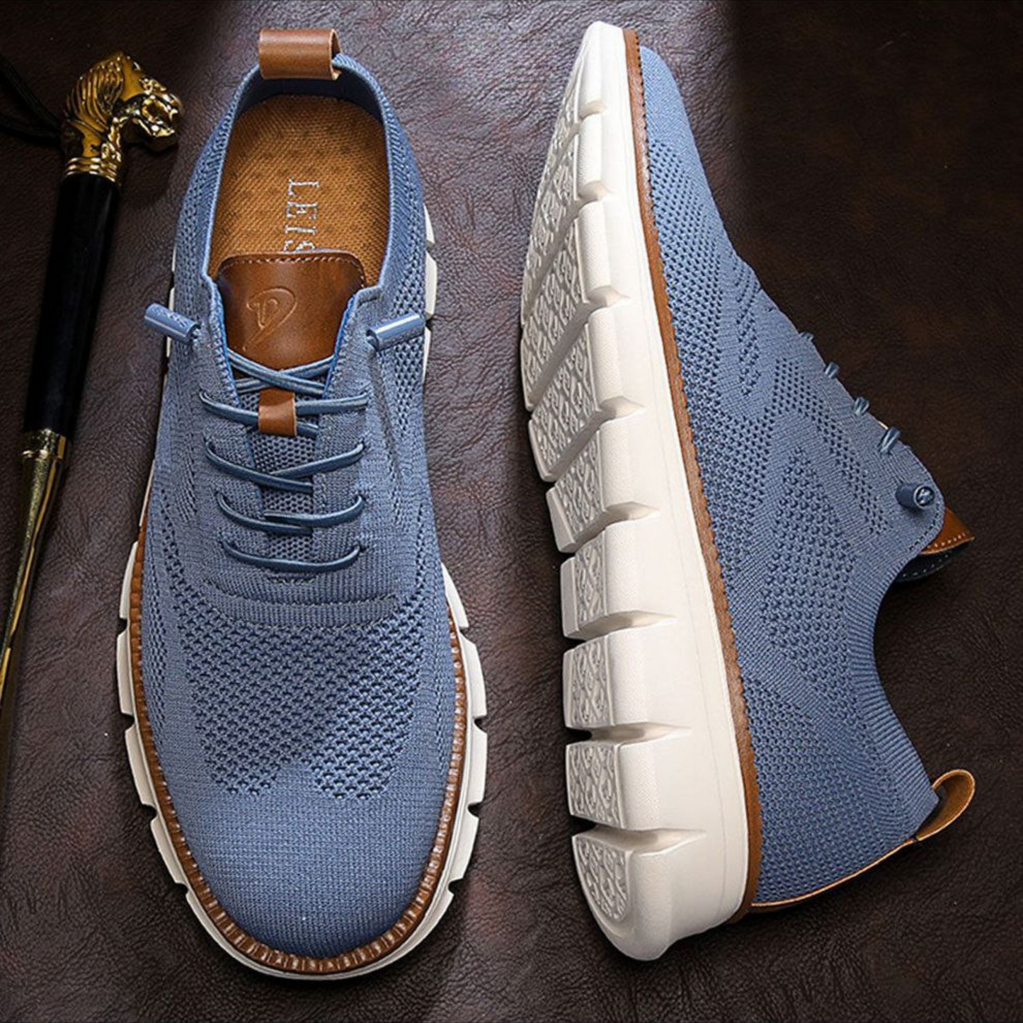 DailyAir Lichtgewicht Ademend Herenschoenen – Dagelijks comfort met Antislipzool en Kleuraccenten