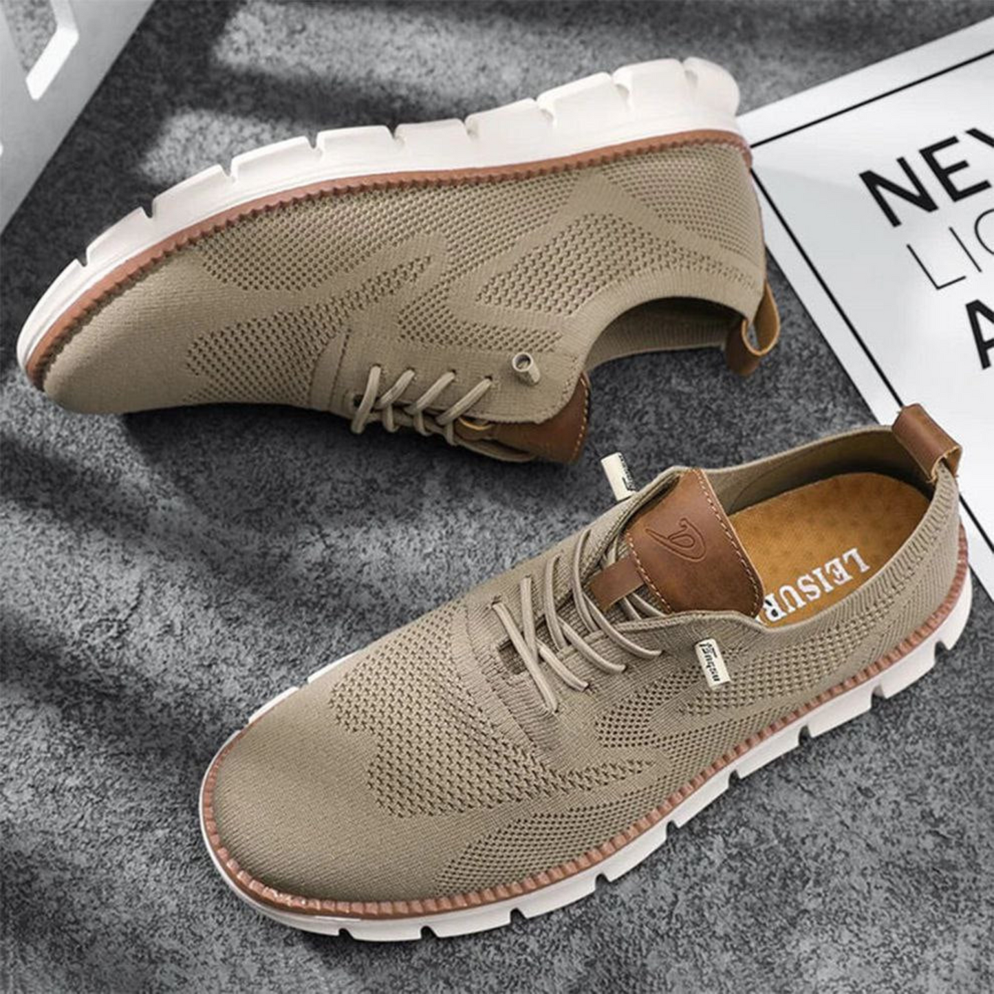 DailyAir Lichtgewicht Ademend Herenschoenen – Dagelijks comfort met Antislipzool en Kleuraccenten