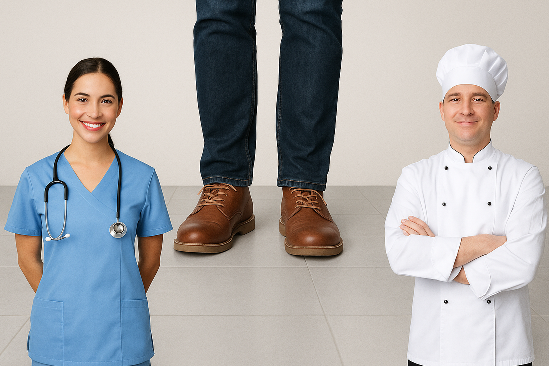 Beste schoenen voor mensen die de hele dag staan: van zorgpersoneel tot koks