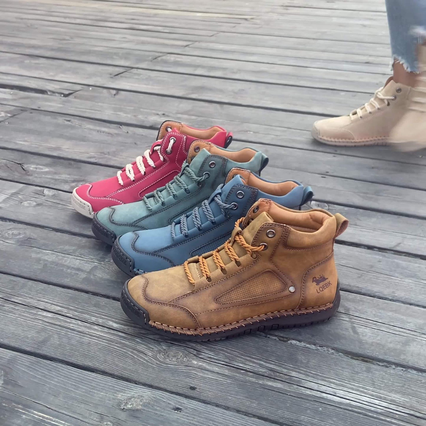 Elina ™ – Comfortabele Halfhoge Sneakers met Rubberen Zool