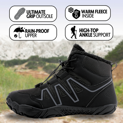 SafariTrek | Hoge Barefoot Laarzen | Warm, Waterafstotend & Comfortabel