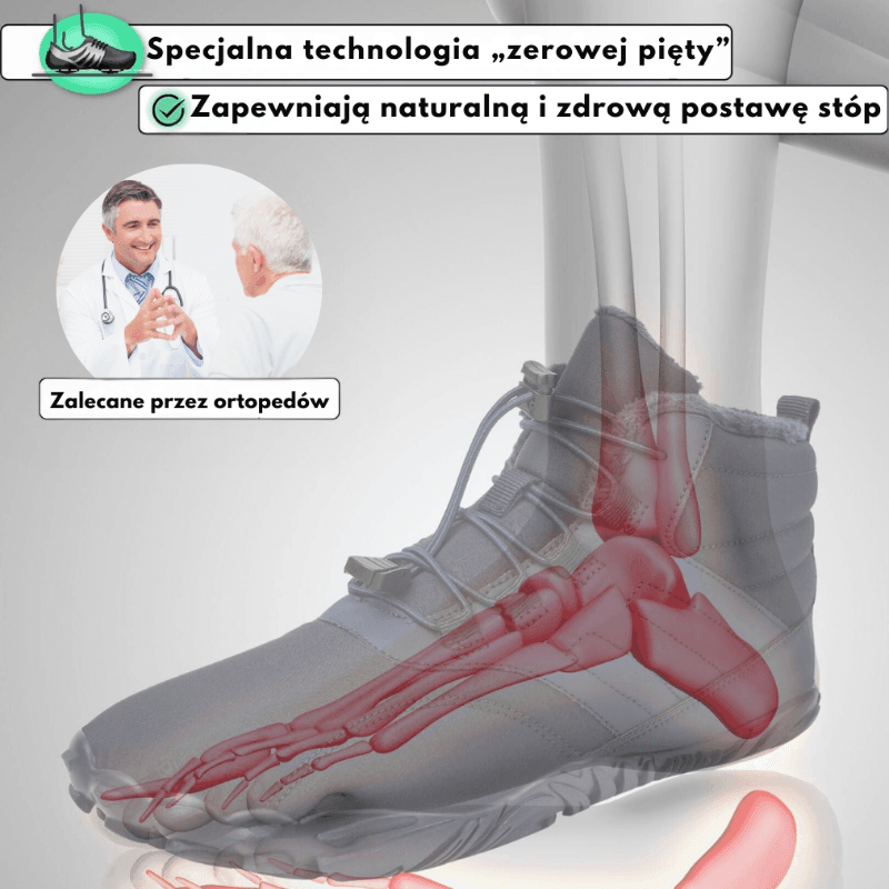 ORTOFLEX Alpine™ | buty Barefoot - ciepłe i uśmierzające ból